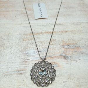 Givenchy Silver-tone Crystal Necklace